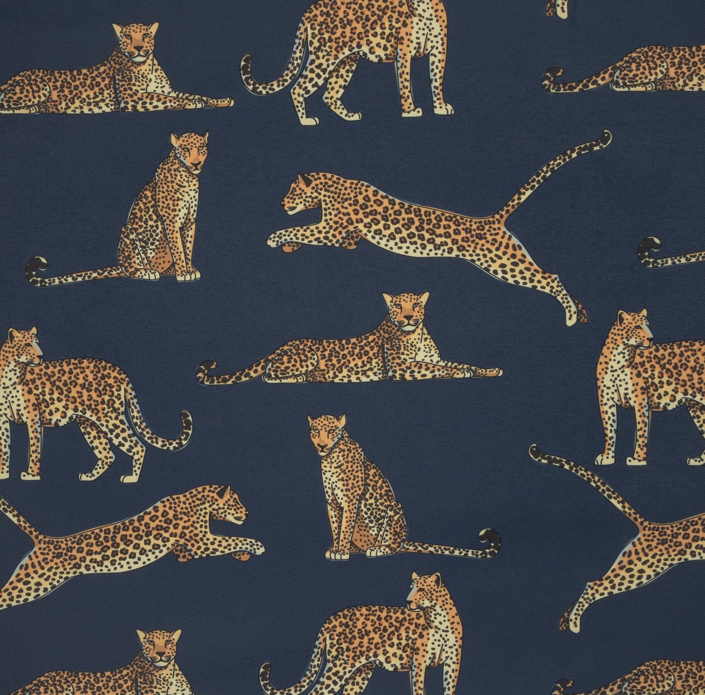 Eco Fabric Leopard Dark Blue 2095 - Ragland Fabrics
