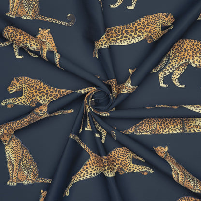 Eco Fabric Leopard Dark Blue 2095 - Ragland Fabrics