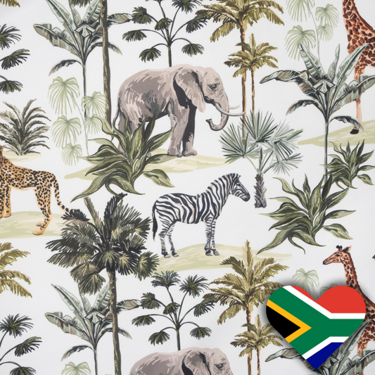 Eco Fabric Elephant White #2093