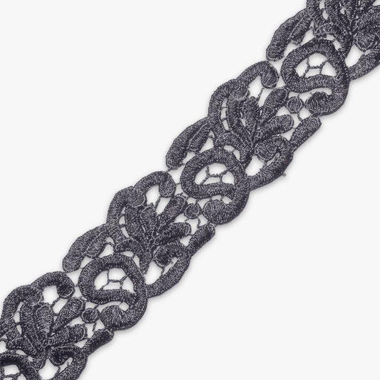 Elegant Torchon Lace | Grey - Ragland Fabrics
