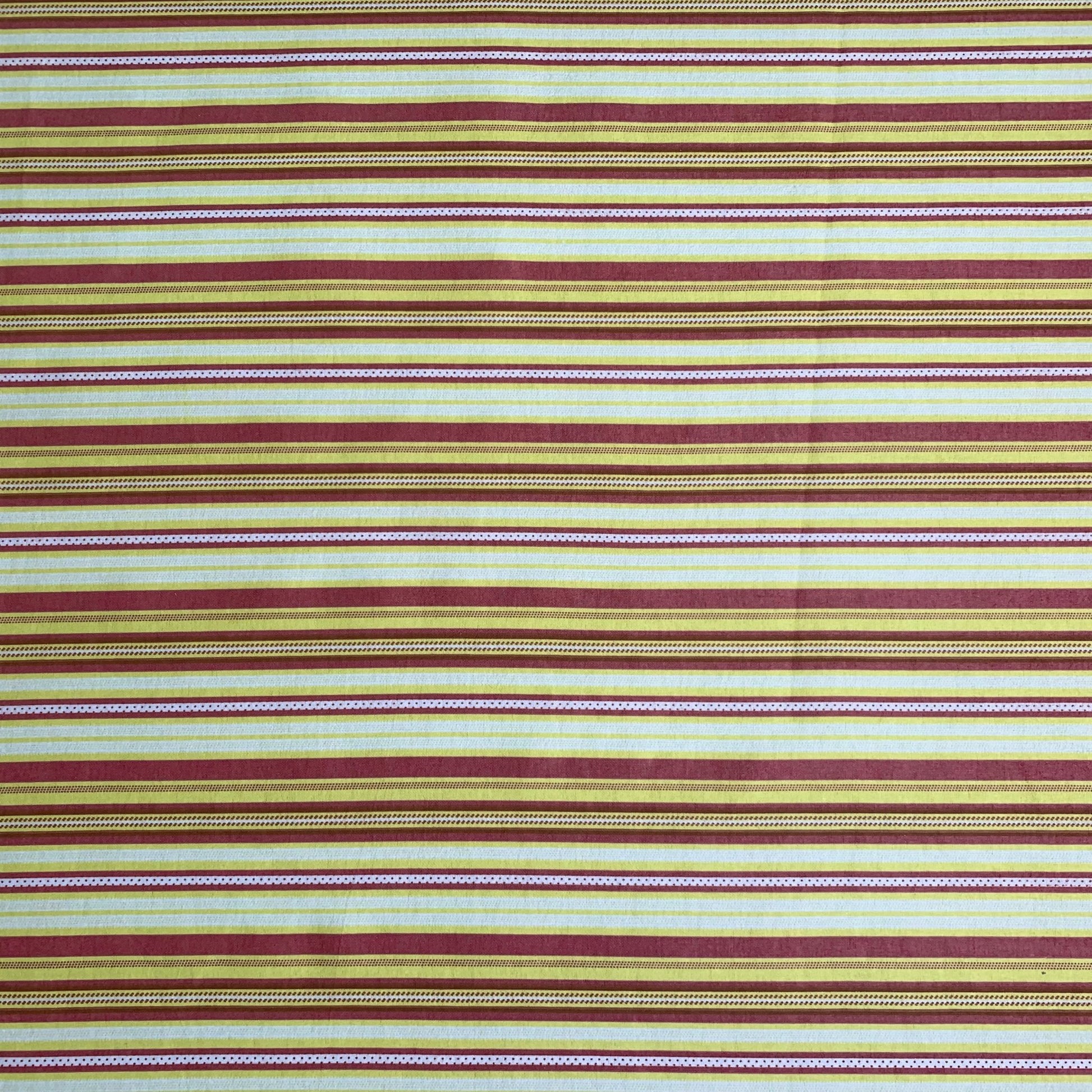 Flannel Brushed Cotton | Stripe Beige 3 - Ragland Fabrics