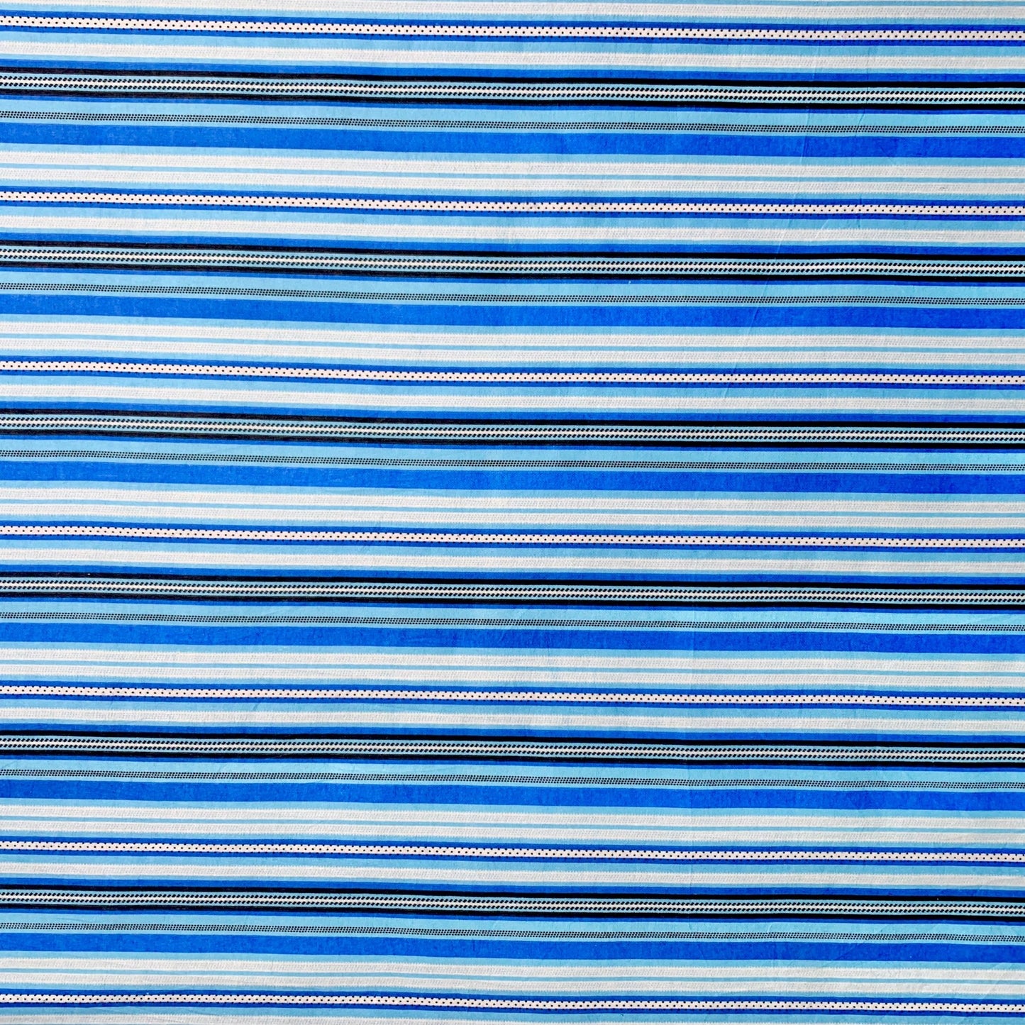 Flannel Brushed Cotton | Stripe Blue 3 - Ragland Fabrics