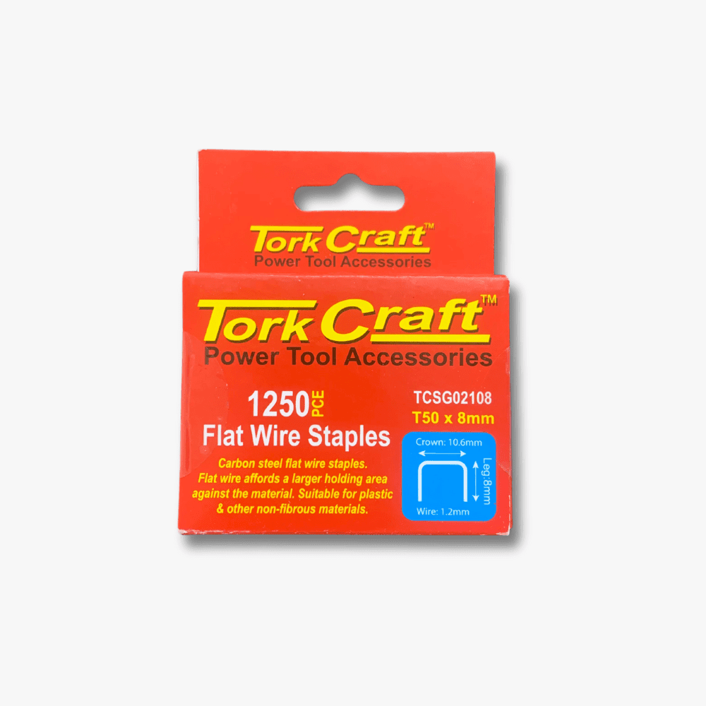 Flat Wire Staples - 8mm | Bulk - Ragland Fabrics