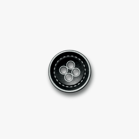 FORMAL BUTTON BLACK SMALL 44119|16MM - Ragland Fabrics