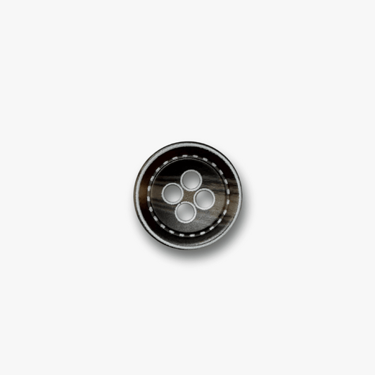 FORMAL BUTTON BROWN SMALL 44119|16MM - Ragland Fabrics