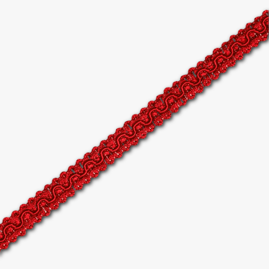 Furnishing Braid 12mm - Red - Discontinued - Ragland Fabrics