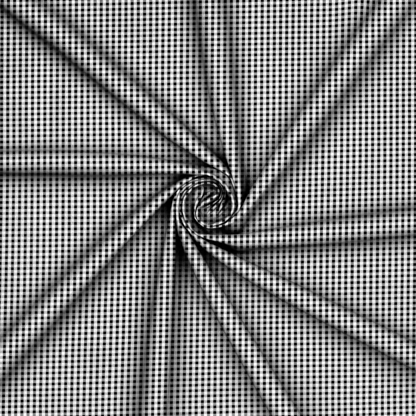 Gingham Check Black - Ragland Fabrics