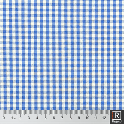 Gingham Check Blue - Ragland Fabrics