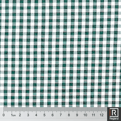 Gingham Check Bottle Green - Ragland Fabrics