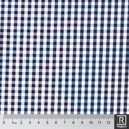 Gingham Check Navy - Ragland Fabrics