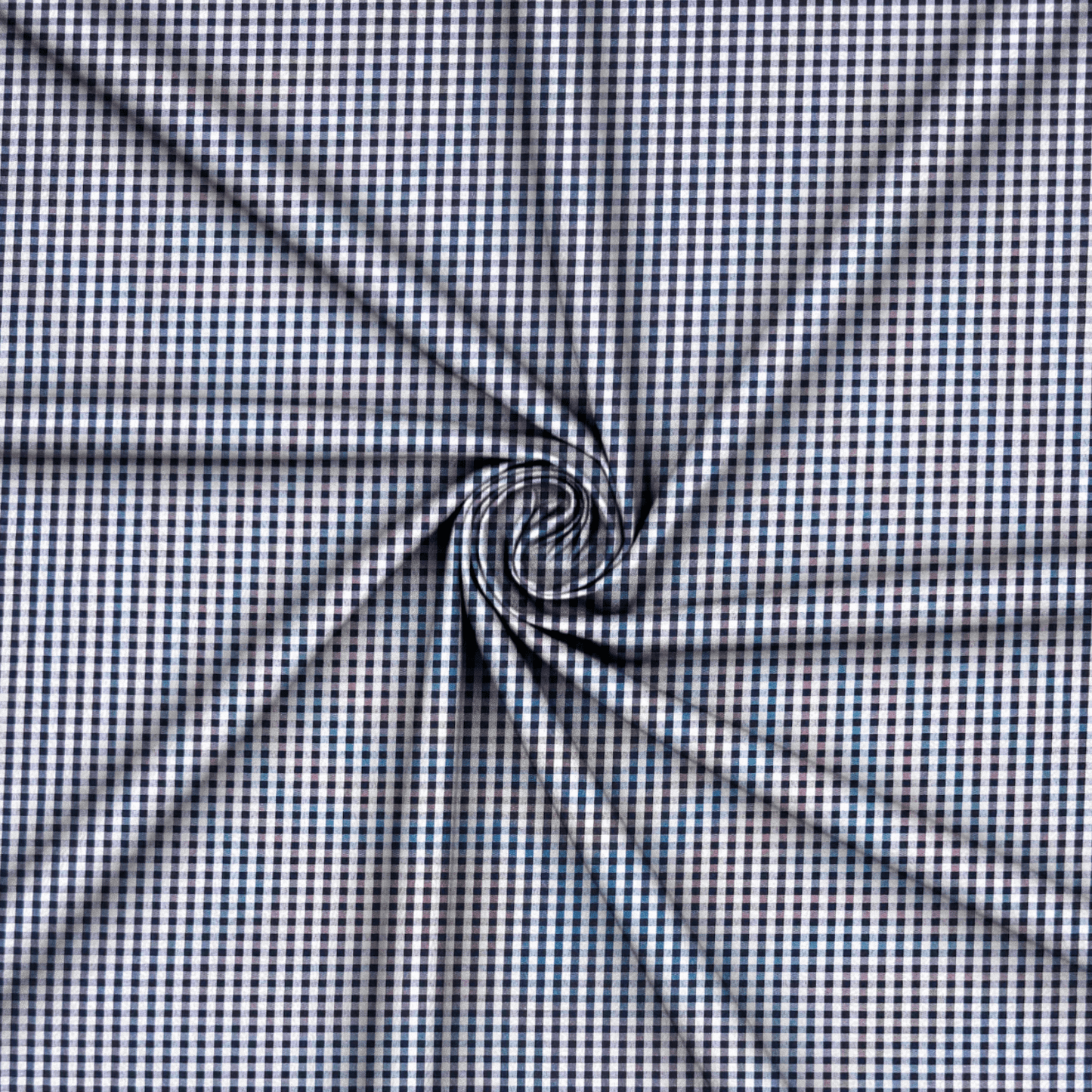 Gingham Check Navy - Ragland Fabrics