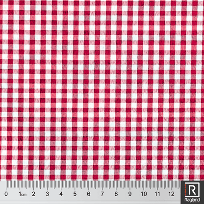 Gingham Check Red - Ragland Fabrics
