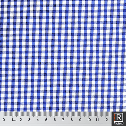 Gingham Check Royal - Ragland Fabrics