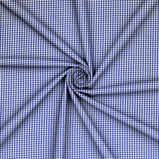 Gingham Check Royal - Ragland Fabrics