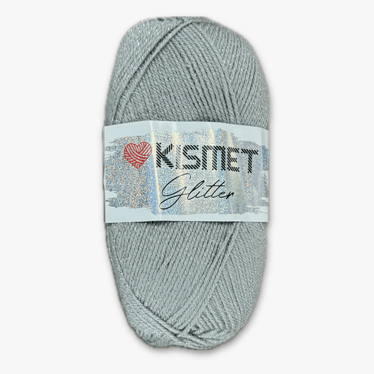 Glitter Dbl Knit Grey 4 - Ragland Fabrics