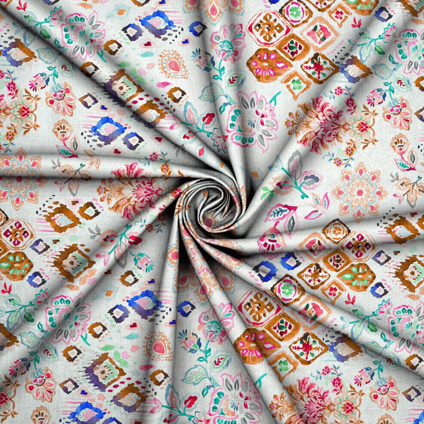 Printed Linen Blend Des.C