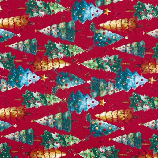 Christmas Printed Mini Matt Christmas Tree - Ragland Fabrics