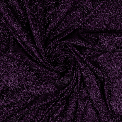 Katrina Metallic Knit Midnight Purple - Ragland Fabrics