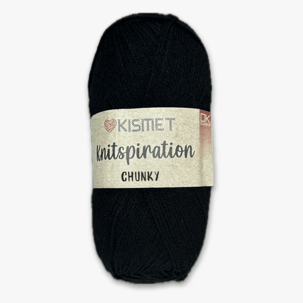 Knitspiration CHUNKY Black K02 - Ragland Fabrics