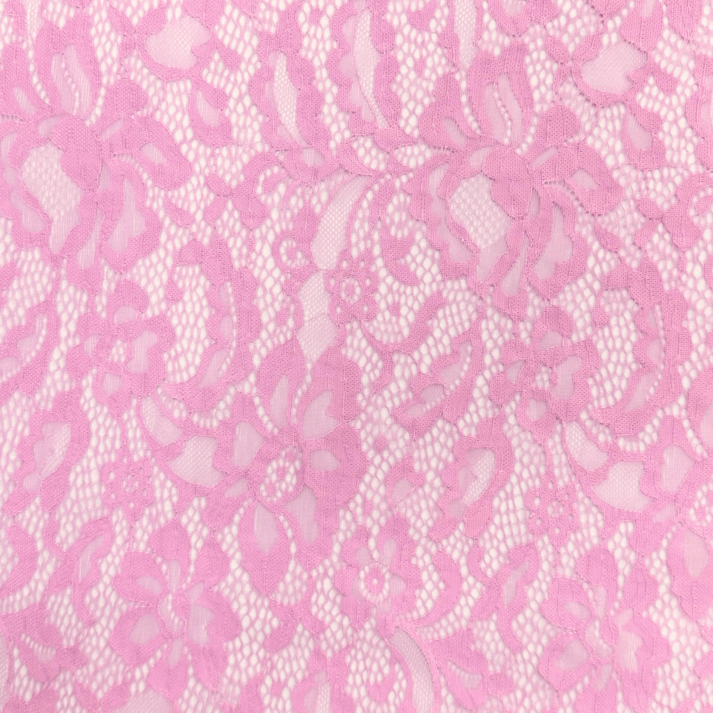 Lace Fabric - Floral Pink - Ragland Fabrics