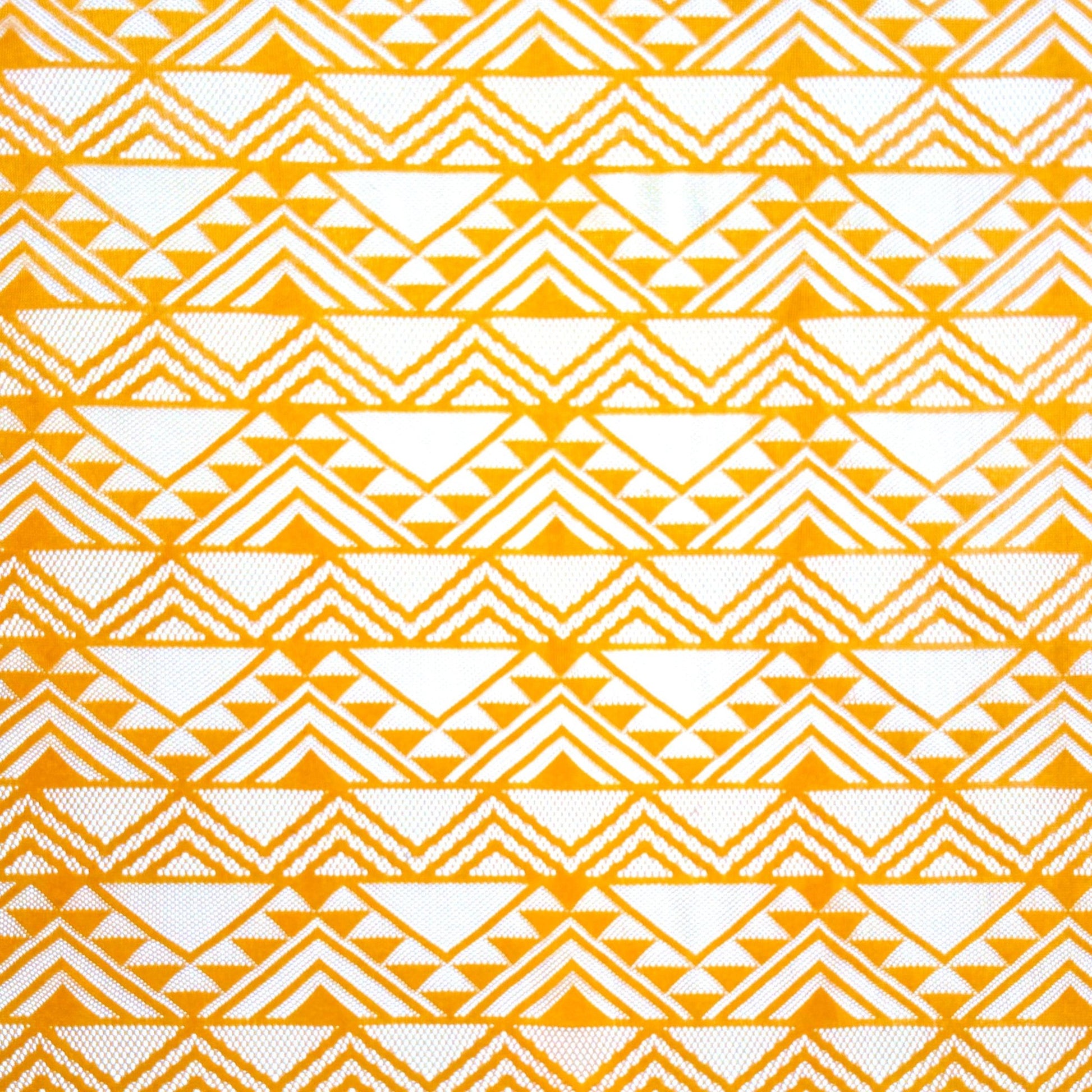 Lace Fabric - Geometric Gold - Ragland Fabrics