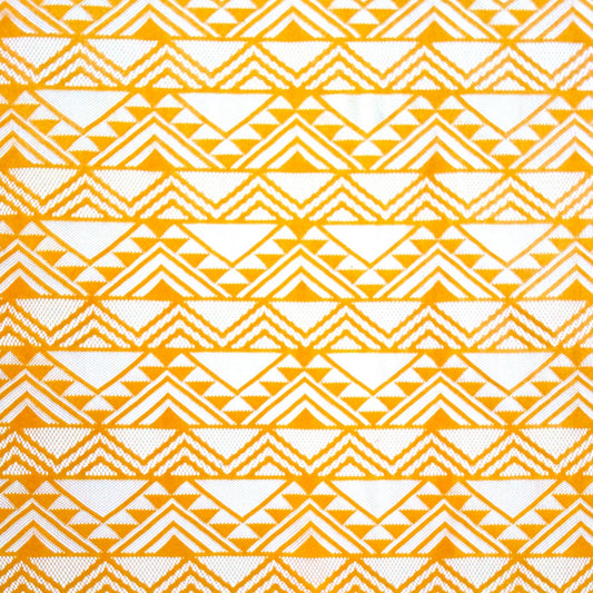 Lace Fabric - Geometric Gold - Ragland Fabrics