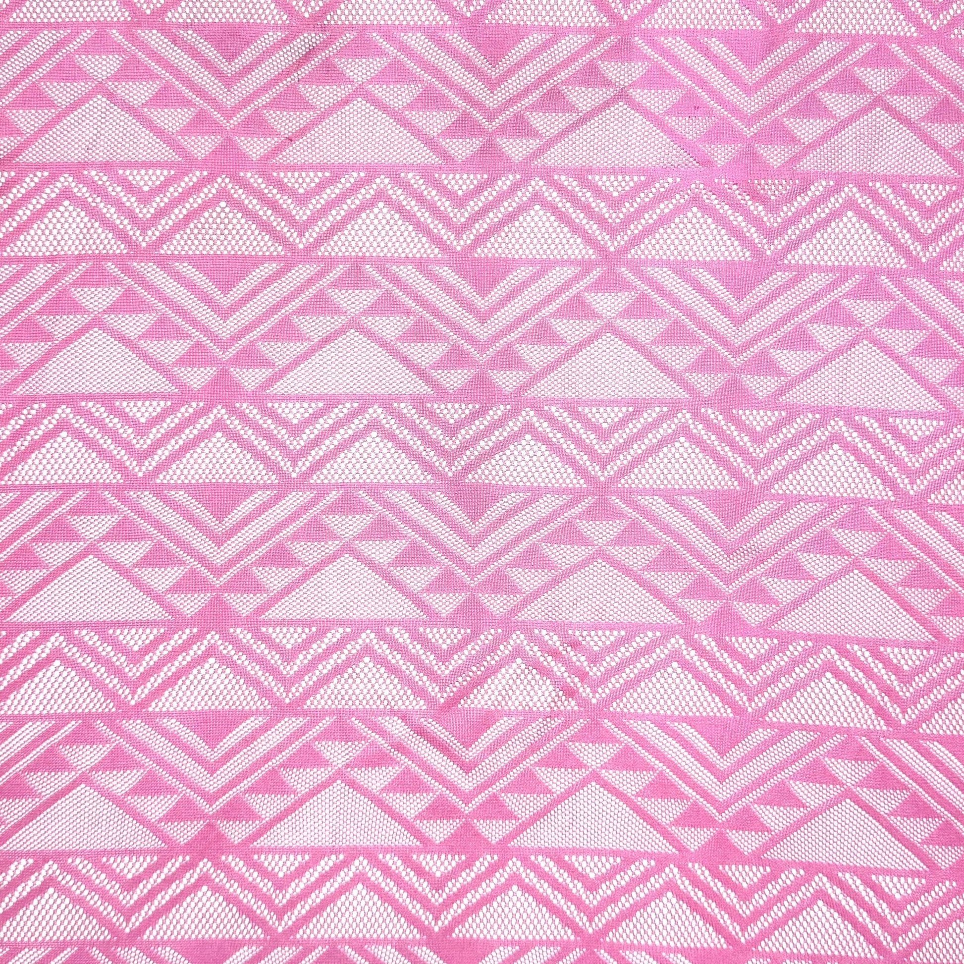 Lace Fabric - Geometric Pink - Ragland Fabrics