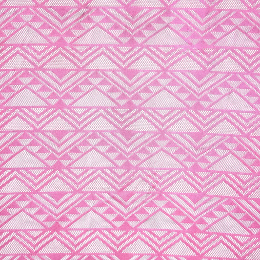 Lace Fabric - Geometric Pink - Ragland Fabrics