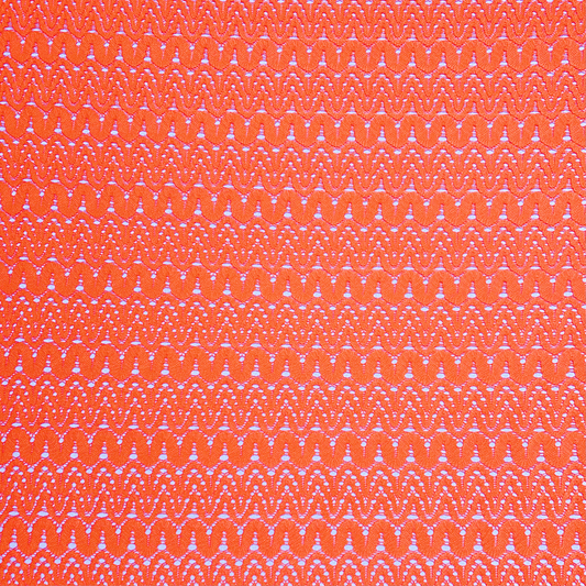 Lace Fabric Orange - Ragland Fabrics