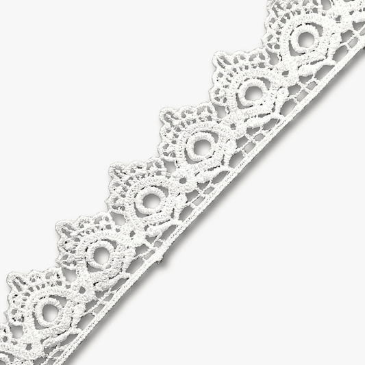 Lace Torchon White - 35mm - Ragland Fabrics