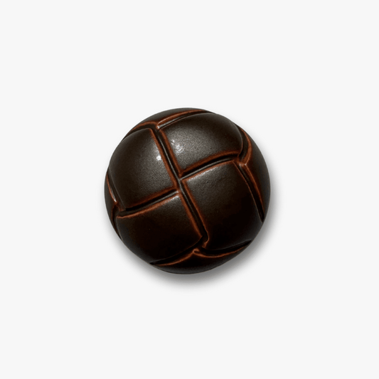 Leather Look Button Large - Ragland Fabrics