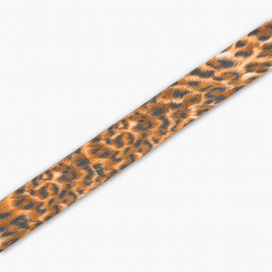 Elasticated Tape Leopard Print 25mm Per Met