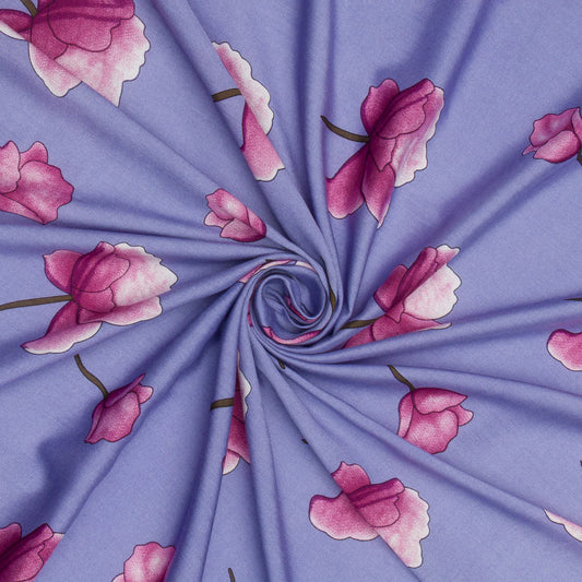 Viscose Printed Summer Little Lilac