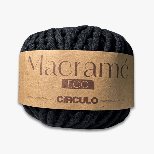 Macrame Yarn Black 250gram - Ragland Fabrics