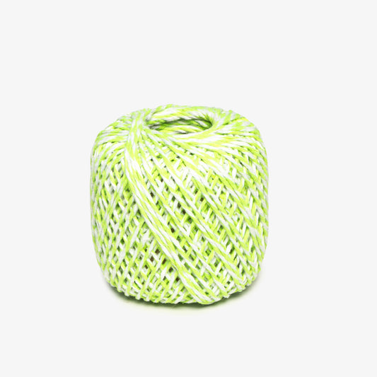 Bakers Twine / Macrame String 1mm Lime/White