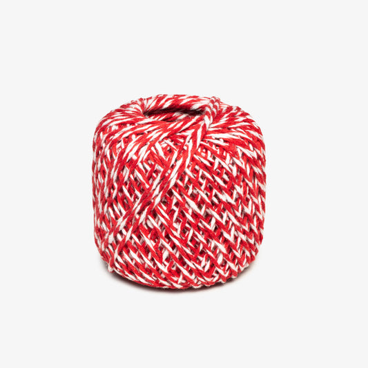 Bakers Twine / Macrame String 1mm Red/White