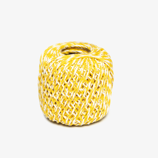 Bakers Twine / Macrame String 1mm Yellow/White