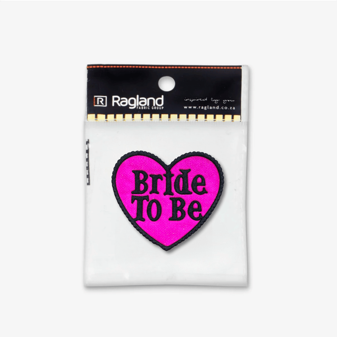 Motif Iron On Badge - Bride to Be - Ragland Fabrics