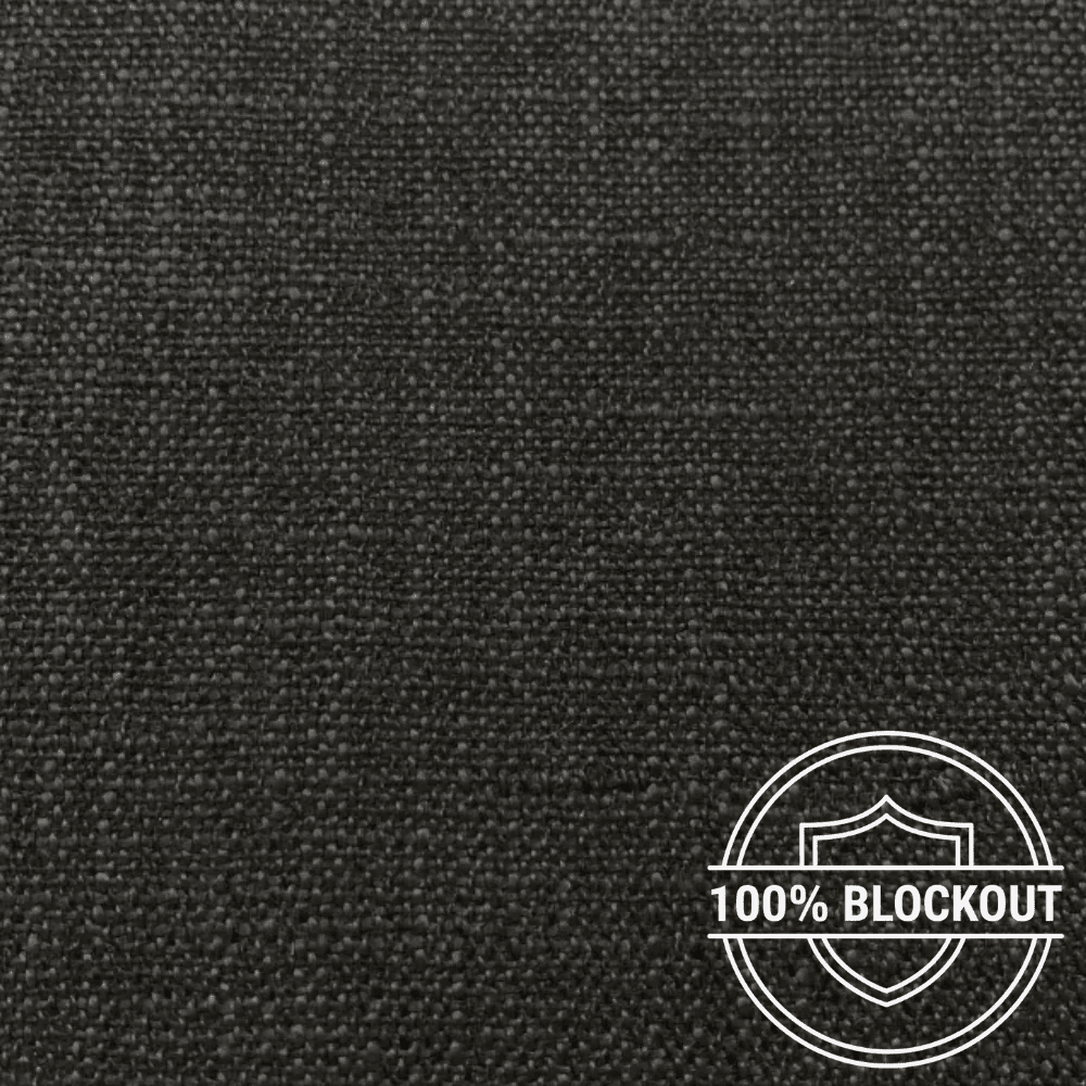 Orient Linen Look Curtaining Soot - Ragland Fabrics