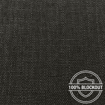 Orient Linen Look Curtaining Soot - Ragland Fabrics
