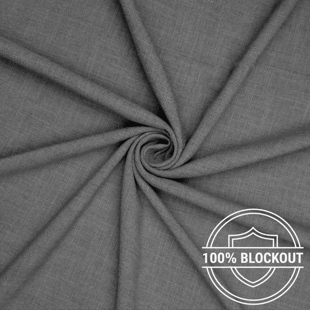 Orient Linen Look Curtaining Wild Dove - Ragland Fabrics