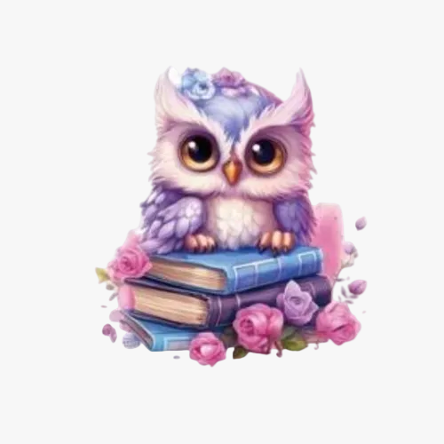 Motif Iron On Badge - Owl 6.5cmx6cm - Ragland Fabrics