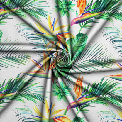 Printed Vinyl Palm & Strelitzia