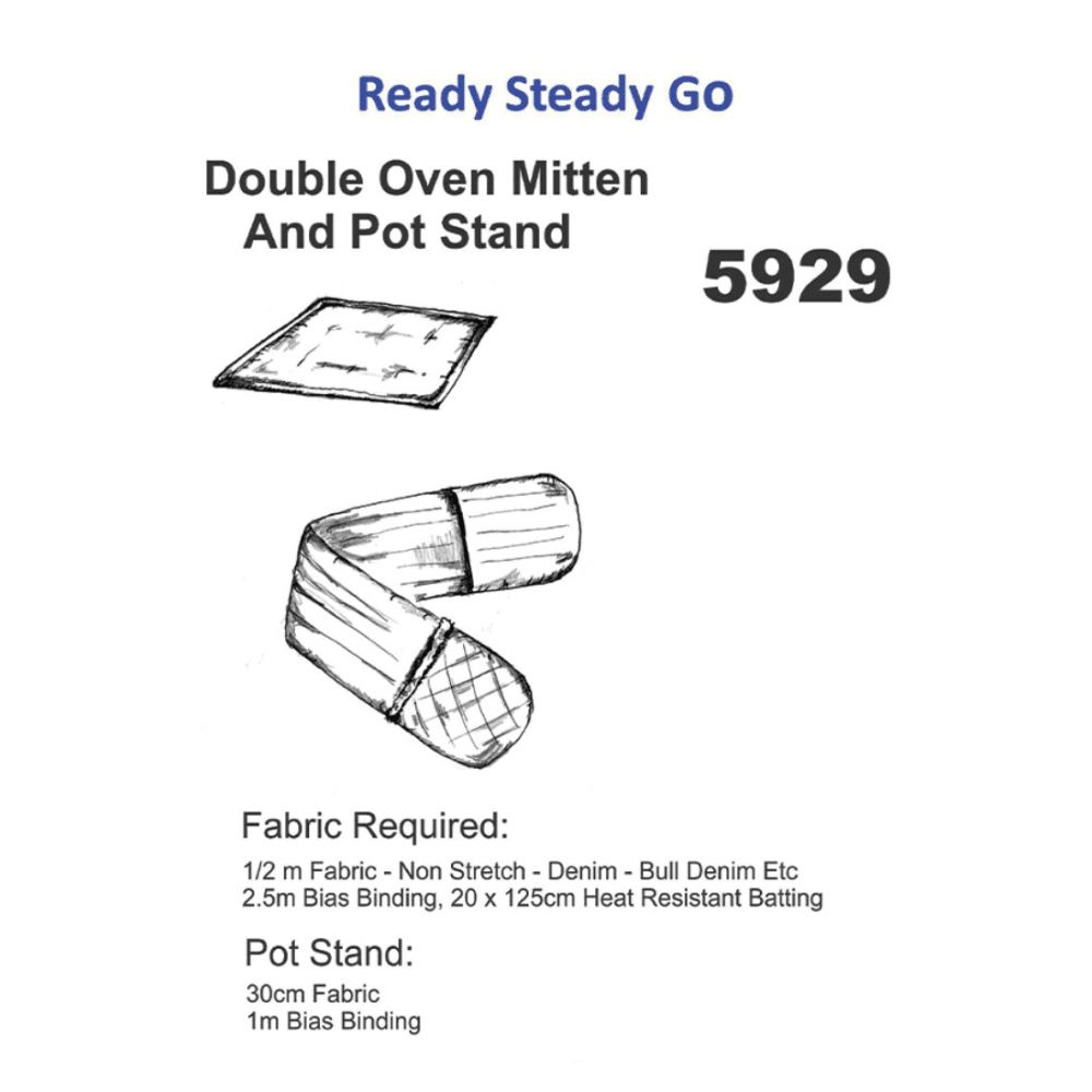 Pattern | Double Oven Mitten & Pot Stand - Ragland Fabrics
