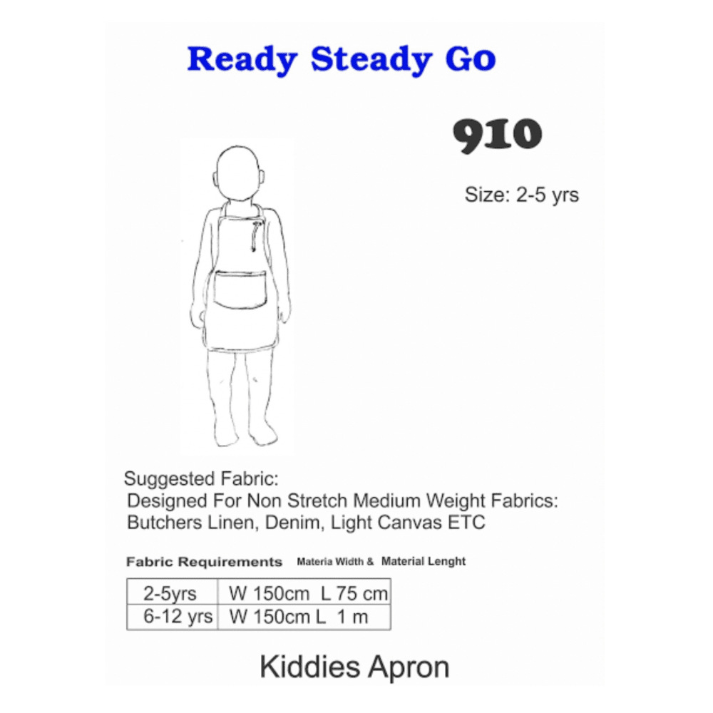 Pattern | Kiddies Apron 910 - Ragland Fabrics
