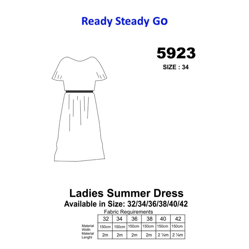 Pattern | Ladies Summer Dress 5923 - Ragland Fabrics