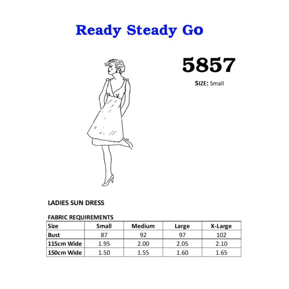 Pattern | Ladies Sun Dress 5857 - Ragland Fabrics