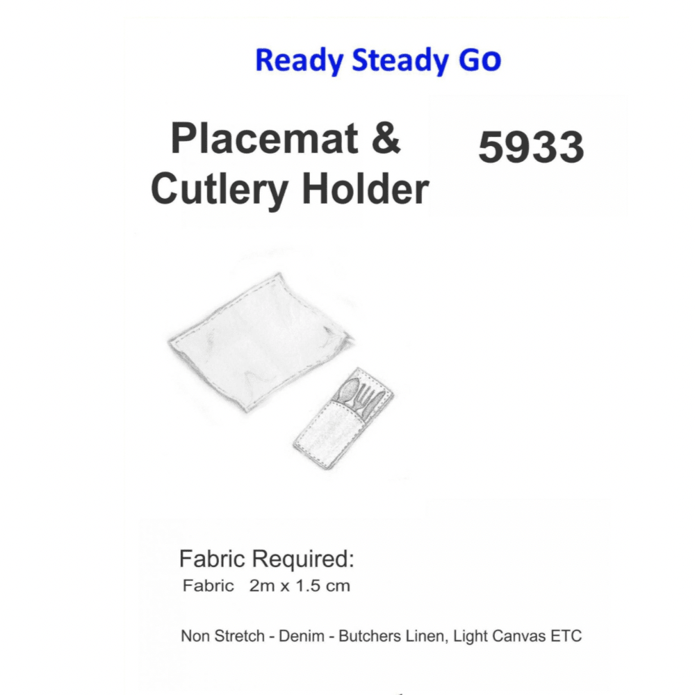 Pattern | Placemat & Cutlery Holder 5933 - Ragland Fabrics