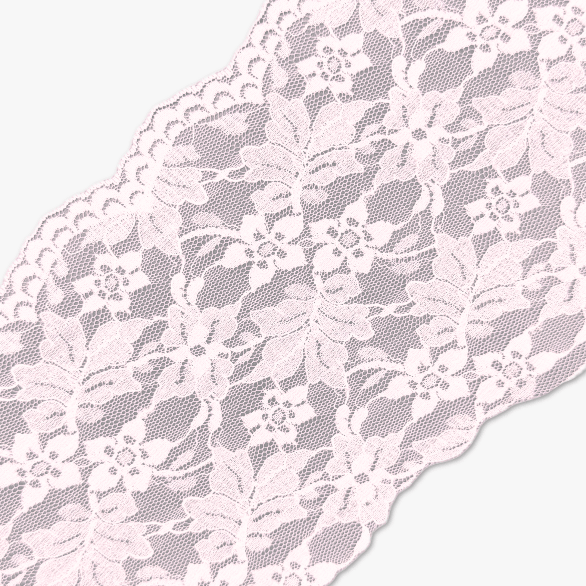 Nylon Lace TBD Baby Pink 150mm - Ragland Fabrics