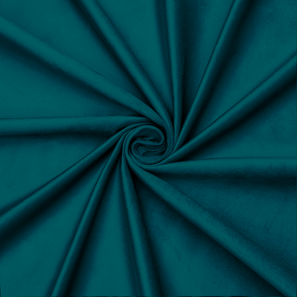 Bella Rosa Plain Velvet 140cm Dark Peacock - To Be Discontinued - Ragland Fabrics